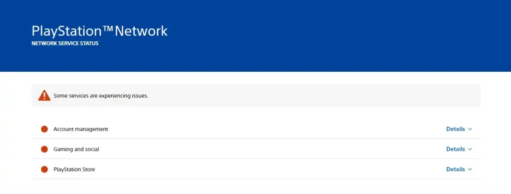 playstation network status